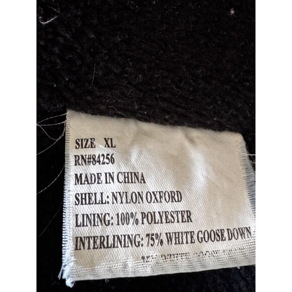 Maxam Mountain Goose Down Insulated Jacket XL Blue Black Winter Ski Coat Parka - Picture 5 of 12